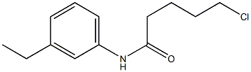 5-chloro-N-(3-ethylphenyl)pentanamide Struktur