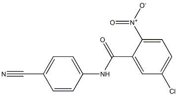 5-chloro-N-(4-cyanophenyl)-2-nitrobenzamide Struktur