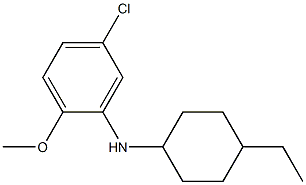 5-chloro-N-(4-ethylcyclohexyl)-2-methoxyaniline Struktur