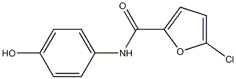 5-chloro-N-(4-hydroxyphenyl)furan-2-carboxamide Struktur