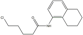 5-chloro-N-(5,6,7,8-tetrahydronaphthalen-1-yl)pentanamide Struktur