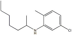 5-chloro-N-(heptan-2-yl)-2-methylaniline Struktur