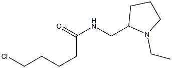 5-chloro-N-[(1-ethylpyrrolidin-2-yl)methyl]pentanamide Struktur