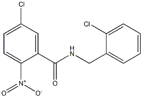 5-chloro-N-[(2-chlorophenyl)methyl]-2-nitrobenzamide Struktur