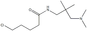 5-chloro-N-{2-[(dimethylamino)methyl]-2-methylpropyl}pentanamide Struktur