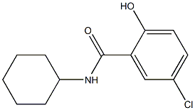 5-chloro-N-cyclohexyl-2-hydroxybenzamide Struktur