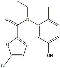 5-chloro-N-ethyl-N-(5-hydroxy-2-methylphenyl)furan-2-carboxamide Struktur