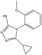 5-cyclopropyl-4-(2-methoxyphenyl)-4H-1,2,4-triazole-3-thiol Struktur