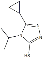 5-cyclopropyl-4-(propan-2-yl)-4H-1,2,4-triazole-3-thiol Struktur