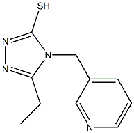 5-ethyl-4-(pyridin-3-ylmethyl)-4H-1,2,4-triazole-3-thiol Struktur