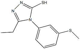 5-ethyl-4-[3-(methylsulfanyl)phenyl]-4H-1,2,4-triazole-3-thiol Struktur