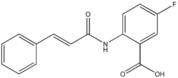 5-fluoro-2-(3-phenylprop-2-enamido)benzoic acid Struktur