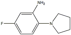 5-fluoro-2-(pyrrolidin-1-yl)aniline Struktur