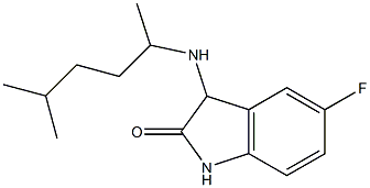 5-fluoro-3-[(5-methylhexan-2-yl)amino]-2,3-dihydro-1H-indol-2-one Struktur