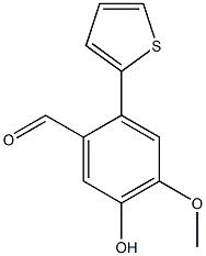 5-hydroxy-4-methoxy-2-thien-2-ylbenzaldehyde Struktur