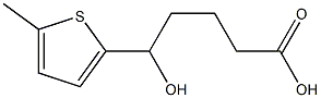 5-hydroxy-5-(5-methylthiophen-2-yl)pentanoic acid Struktur