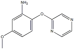 5-methoxy-2-(pyrazin-2-yloxy)aniline Struktur