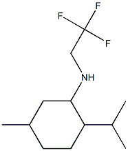 5-methyl-2-(propan-2-yl)-N-(2,2,2-trifluoroethyl)cyclohexan-1-amine Struktur