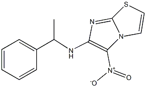 5-nitro-N-(1-phenylethyl)imidazo[2,1-b][1,3]thiazol-6-amine Struktur