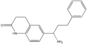 6-(1-amino-3-phenylpropyl)-1,2,3,4-tetrahydroquinolin-2-one Struktur