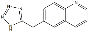 6-(1H-1,2,3,4-tetrazol-5-ylmethyl)quinoline Struktur