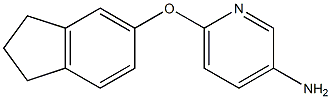 6-(2,3-dihydro-1H-inden-5-yloxy)pyridin-3-amine Struktur