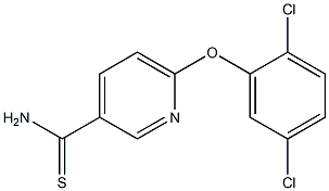 6-(2,5-dichlorophenoxy)pyridine-3-carbothioamide Struktur