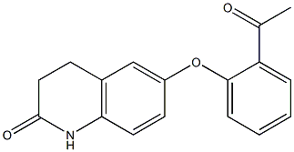 6-(2-acetylphenoxy)-1,2,3,4-tetrahydroquinolin-2-one Struktur