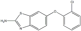 6-(2-chlorophenoxy)-1,3-benzothiazol-2-amine Struktur