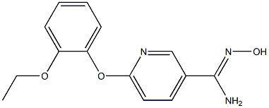 6-(2-ethoxyphenoxy)-N'-hydroxypyridine-3-carboximidamide Struktur