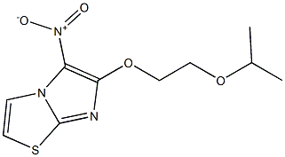 6-(2-isopropoxyethoxy)-5-nitroimidazo[2,1-b][1,3]thiazole Struktur