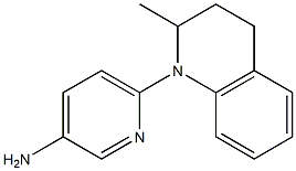 6-(2-methyl-1,2,3,4-tetrahydroquinolin-1-yl)pyridin-3-amine Struktur