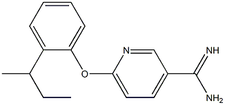 6-(2-sec-butylphenoxy)pyridine-3-carboximidamide Struktur