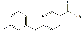 6-(3-fluorophenoxy)pyridine-3-carbothioamide Struktur