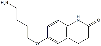 6-(4-aminobutoxy)-1,2,3,4-tetrahydroquinolin-2-one Struktur