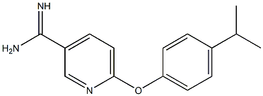 6-(4-isopropylphenoxy)pyridine-3-carboximidamide Struktur