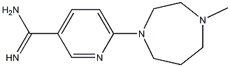 6-(4-methyl-1,4-diazepan-1-yl)pyridine-3-carboximidamide Struktur