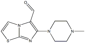 6-(4-methylpiperazin-1-yl)imidazo[2,1-b][1,3]thiazole-5-carbaldehyde Struktur