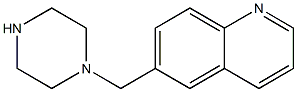 6-(piperazin-1-ylmethyl)quinoline Struktur