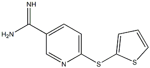 6-(thiophen-2-ylsulfanyl)pyridine-3-carboximidamide Struktur