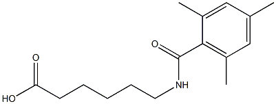 6-[(2,4,6-trimethylphenyl)formamido]hexanoic acid Struktur