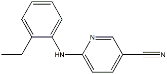 6-[(2-ethylphenyl)amino]pyridine-3-carbonitrile Struktur