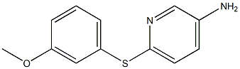 6-[(3-methoxyphenyl)sulfanyl]pyridin-3-amine Struktur