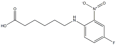 6-[(4-fluoro-2-nitrophenyl)amino]hexanoic acid Struktur