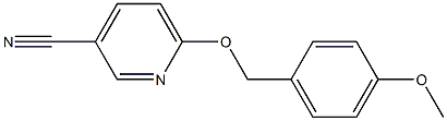 6-[(4-methoxyphenyl)methoxy]pyridine-3-carbonitrile Struktur