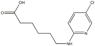 6-[(5-chloropyridin-2-yl)amino]hexanoic acid Struktur