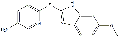 6-[(6-ethoxy-1H-1,3-benzodiazol-2-yl)sulfanyl]pyridin-3-amine Struktur