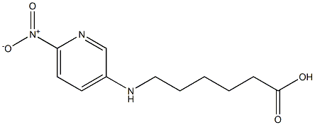 6-[(6-nitropyridin-3-yl)amino]hexanoic acid Struktur