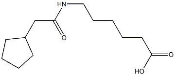 6-[(cyclopentylacetyl)amino]hexanoic acid Struktur