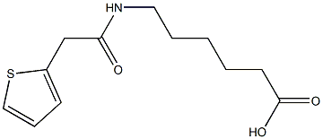 6-[(thien-2-ylacetyl)amino]hexanoic acid Struktur